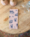 Fort Worth Toile Tea Towel Set Tea Towel Light Pink Navy