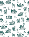 Picture of Fort Worth Toile Traditional Wallpaper