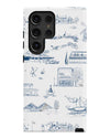 Picture of Hamptons Toile Samsung Phone Case
