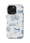 Houston Toile iPhone Case Phone Case Navy / iPhone 15 Pro Max / Tough