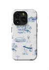 Houston Toile iPhone Case Phone Case Navy / iPhone 15 Pro / Tough