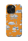 Houston Toile iPhone Case Phone Case Tough / iPhone 15 Pro Max / Orange Navy
