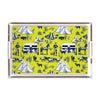 Marfa Toile Lucite Tray Lucite Trays Chartreuse Navy / 11x17