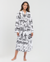 Marfa Toile Robe Robe Black / S/M