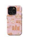 Nashville Toile iPhone Case Phone Case Orange Pink / iPhone 15 Pro / Tough