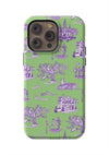 New Orleans Toile iPhone Case Phone Case Green Lavender / iPhone 14 Pro Max / Tough