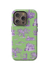 New Orleans Toile iPhone Case Phone Case Green Lavender / iPhone 14 Pro / Tough