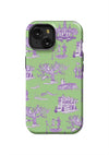 New Orleans Toile iPhone Case Phone Case Green Lavender / iPhone 15 / Tough