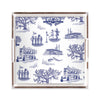New Orleans Toile Lucite Tray Lucite Trays Navy / 12x12