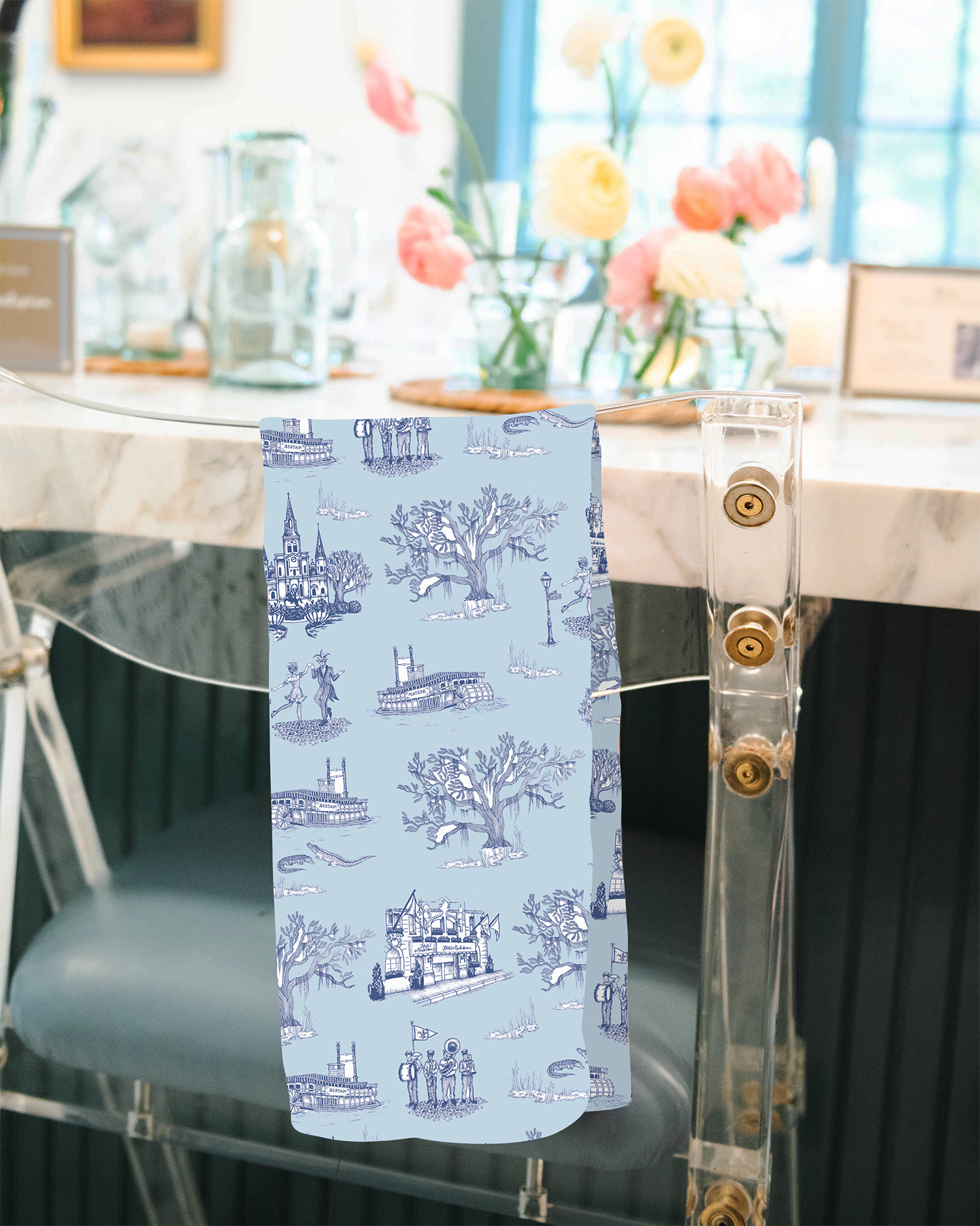 Tea Towel Set - Neptune Print - PLENTY Mercantile & Venue
