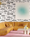 Picture of New York Toile Traditional Wallpaper