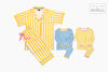 Retro Stripe Pajama Pants Set Pajama Set