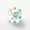 Safari Toile Ice Bucket Ice Bucket Hunter / Gold