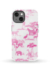 Safari Toile iPhone Case Phone Case Pink / iPhone 13 / Tough