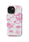 Safari Toile iPhone Case Phone Case Pink / iPhone 15 / Tough
