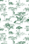 Safari Toile Traditional Wallpaper Wallpaper Hunter / Double Roll