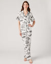 San Antonio Toile Pajama Set Pajama Set Black / XXS / Pants