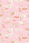 San Antonio Toile Peel & Stick Wallpaper Peel & Stick Wallpaper Pink Orange / 24" x 144"