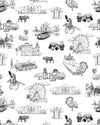 Picture of San Antonio Toile Traditional Wallpaper