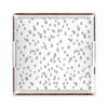 Seeing Spots Lucite Tray Lucite Trays Grey / 12x12
