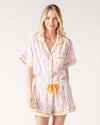 Tennis Time Pajama Shorts Set Pajama Set Pink / XXS