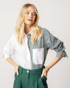 The Brooklyn Button Down Top Green / XS/S