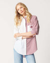 The Brooklyn Button Down Top Maroon / XS/S
