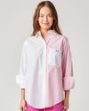 The Brooklyn Button Down Top Pink / XS/S