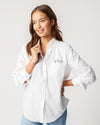 The Charlotte in Go Frogs Top White / XXS