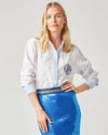 The Chelsea Button Down Top Light Blue / XS