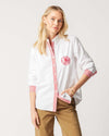 The Chelsea Button Down Top Red / XS