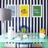 3 in Stripes Traditional Wallpaper Wallpaper