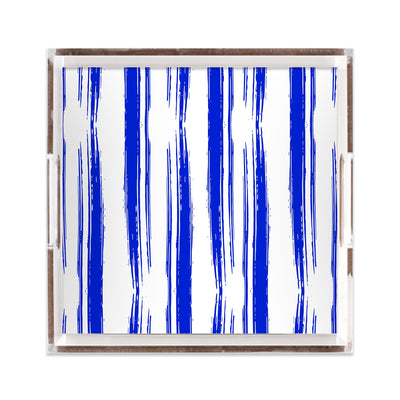 Lucite Trays Blue / 12x12 Abstract Stripe Lucite Tray dombezalergii