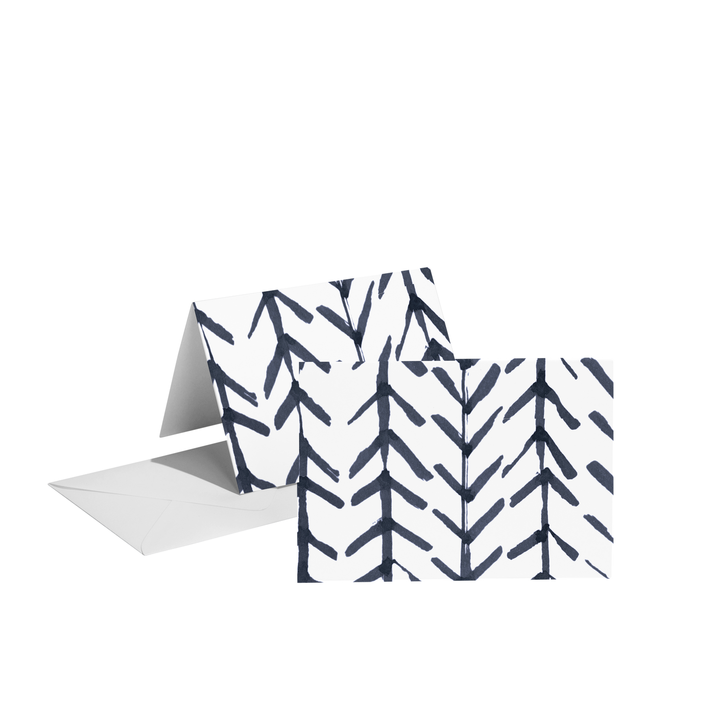 Folded Notecard Navy Arrows Folded Notecard Set dombezalergii