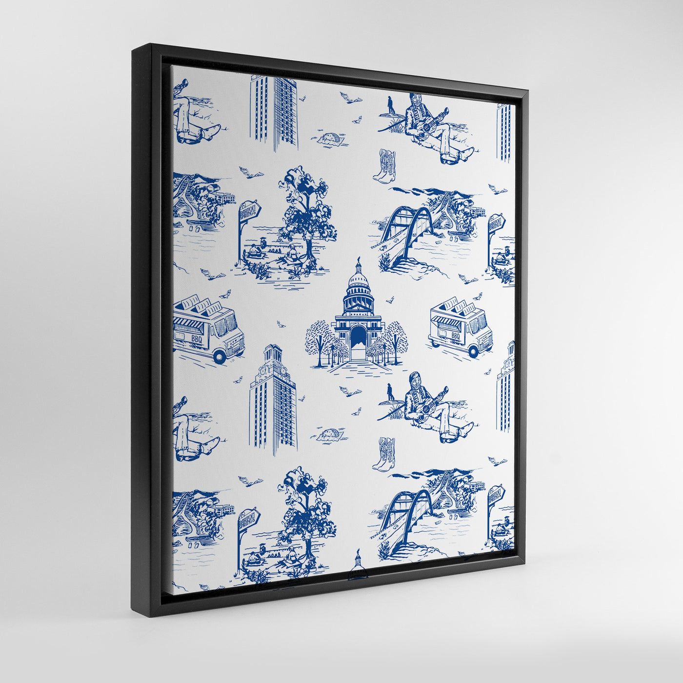 Gallery Prints Navy / 8x10 / Black 10152 Torino Toile Canvas dombezalergii