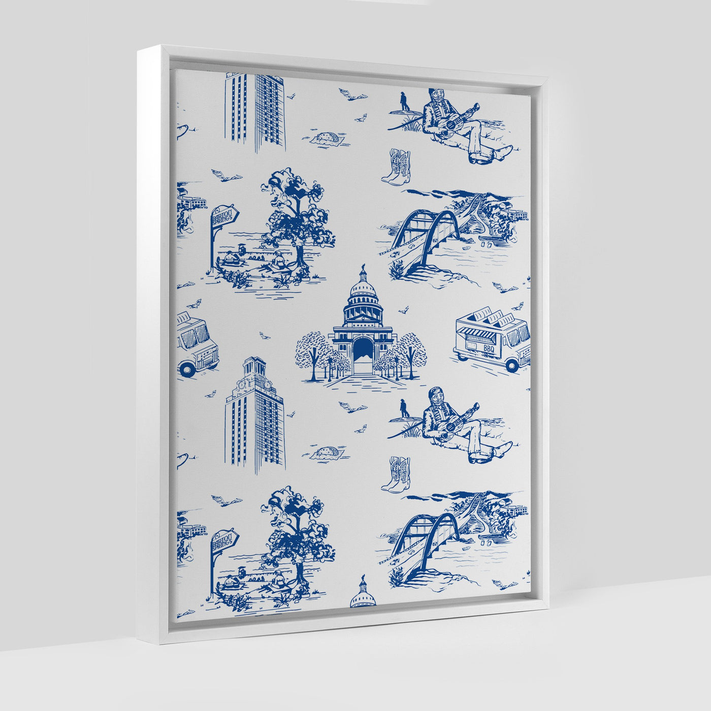 Gallery Prints Navy / 8x10 / White 10152 Torino Toile Canvas dombezalergii