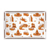 Austin Toile Lucite Tray Lucite Trays Burnt Orange / 11x17