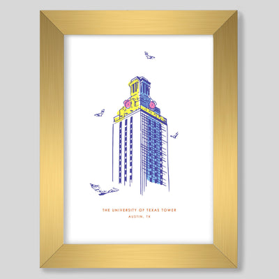 Gallery Prints Multi Print / 8x10 / Gold Frame 10152 Torino Tower Print dombezalergii