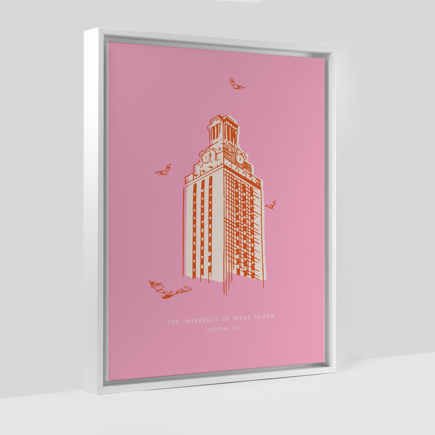 Gallery Prints Pink Canvas / 8x10 / White Frame 10152 Torino Tower Print dombezalergii