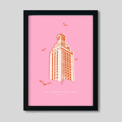 Gallery Prints Pink Print / 8x10 / Black Frame 10152 Torino Tower Print dombezalergii