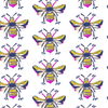 Bees Knees Traditional Wallpaper Wallpaper Double Roll / Multi