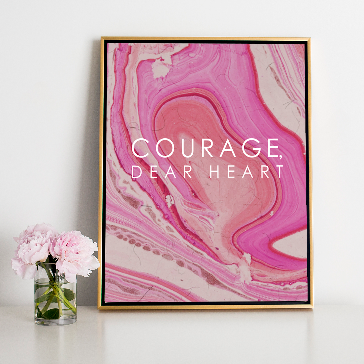 Courage Dear Heart Canvas  Colorful Prints, Wallpaper, Pajamas, Home  Decor, & More