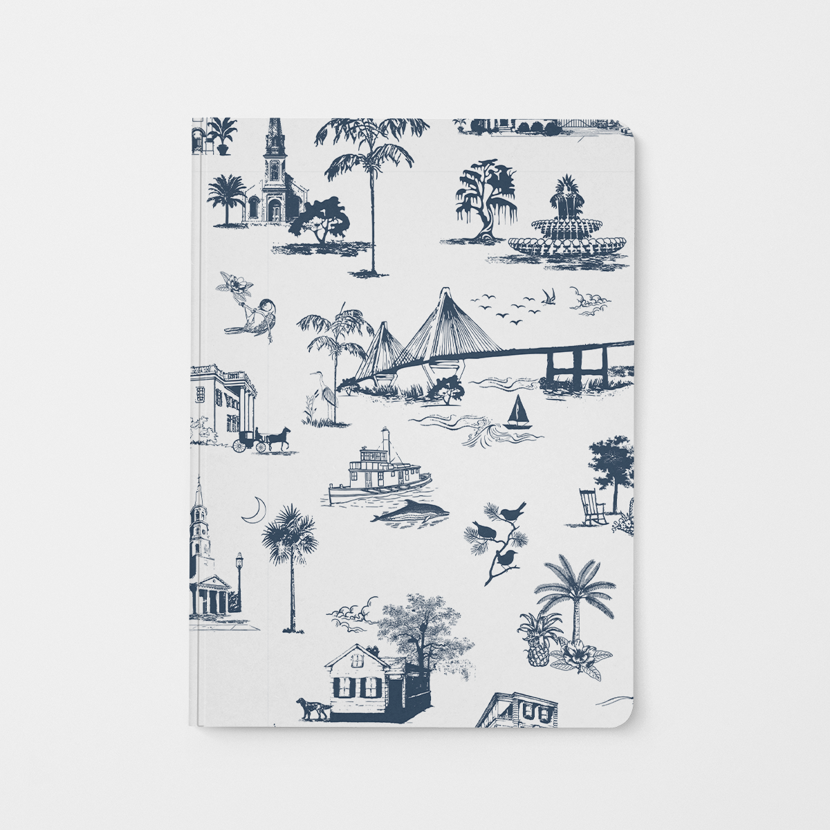 Journal Navy Charleston Toile Journal dombezalergii