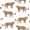Cheetahs Peel & Stick Wallpaper Peel & Stick Wallpaper White / 24"x 48"