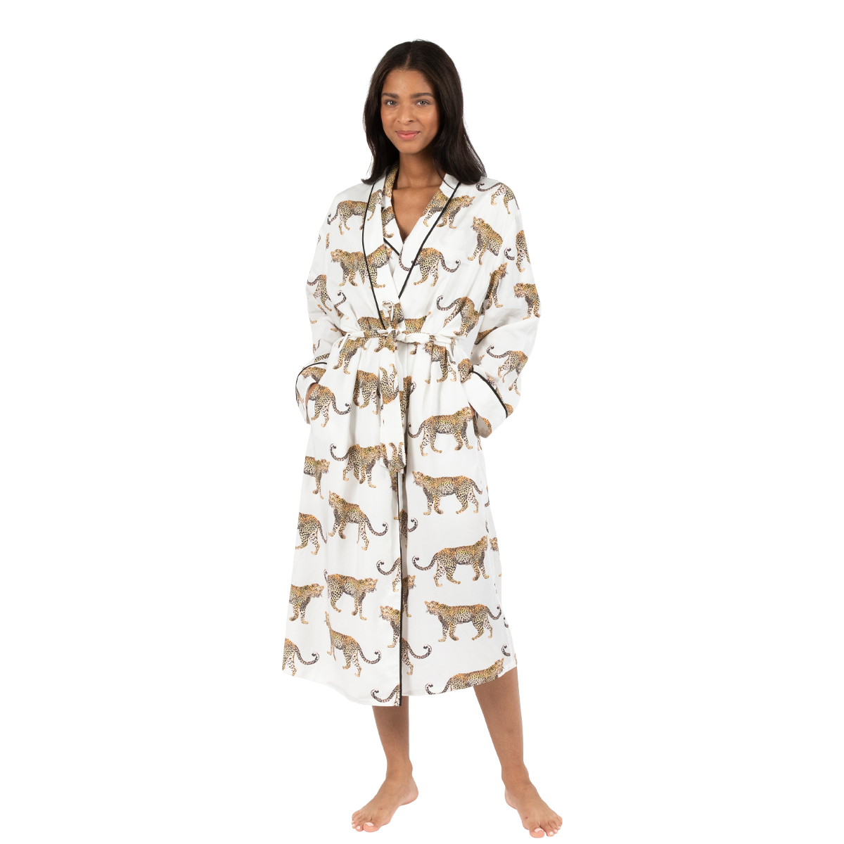 Robe S/M / White Cheetahs Robe dombezalergii