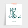 Dallas Boots Gallery Print Gallery Print White / 5x7 / Unframed