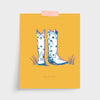 Dallas Boots Gallery Print Gallery Print Yellow / 5x7 / Unframed