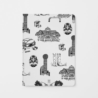 Journal Black Dallas Toile Journal dombezalergii