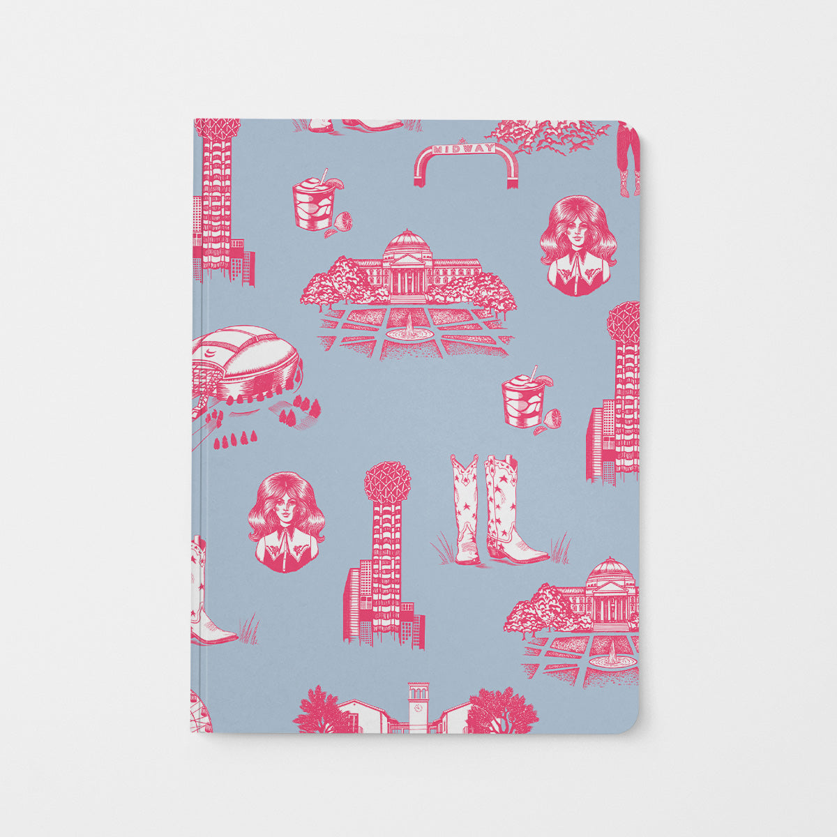 Journal Blue Pink Dallas Toile Journal dombezalergii