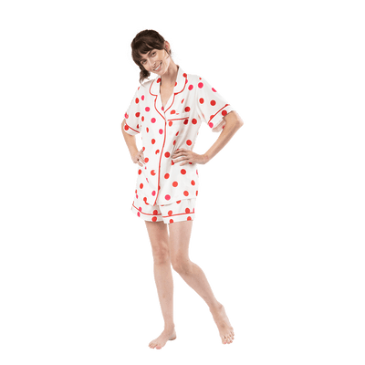 Pajama Set Dots Pajama Shorts Set dombezalergii